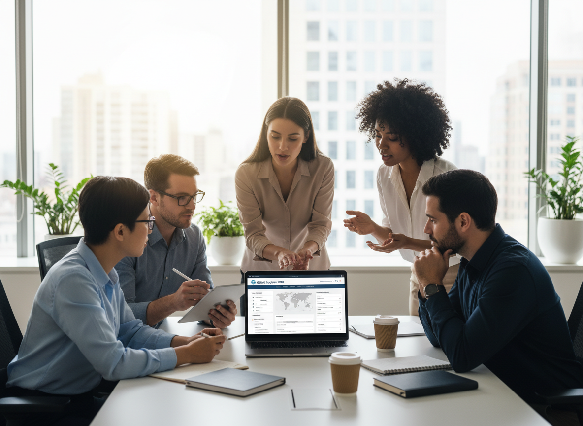 Decision framework flowchart for choosing a travel agency CRM: Start with must-haves, eliminate complexity, test with real data, get team input