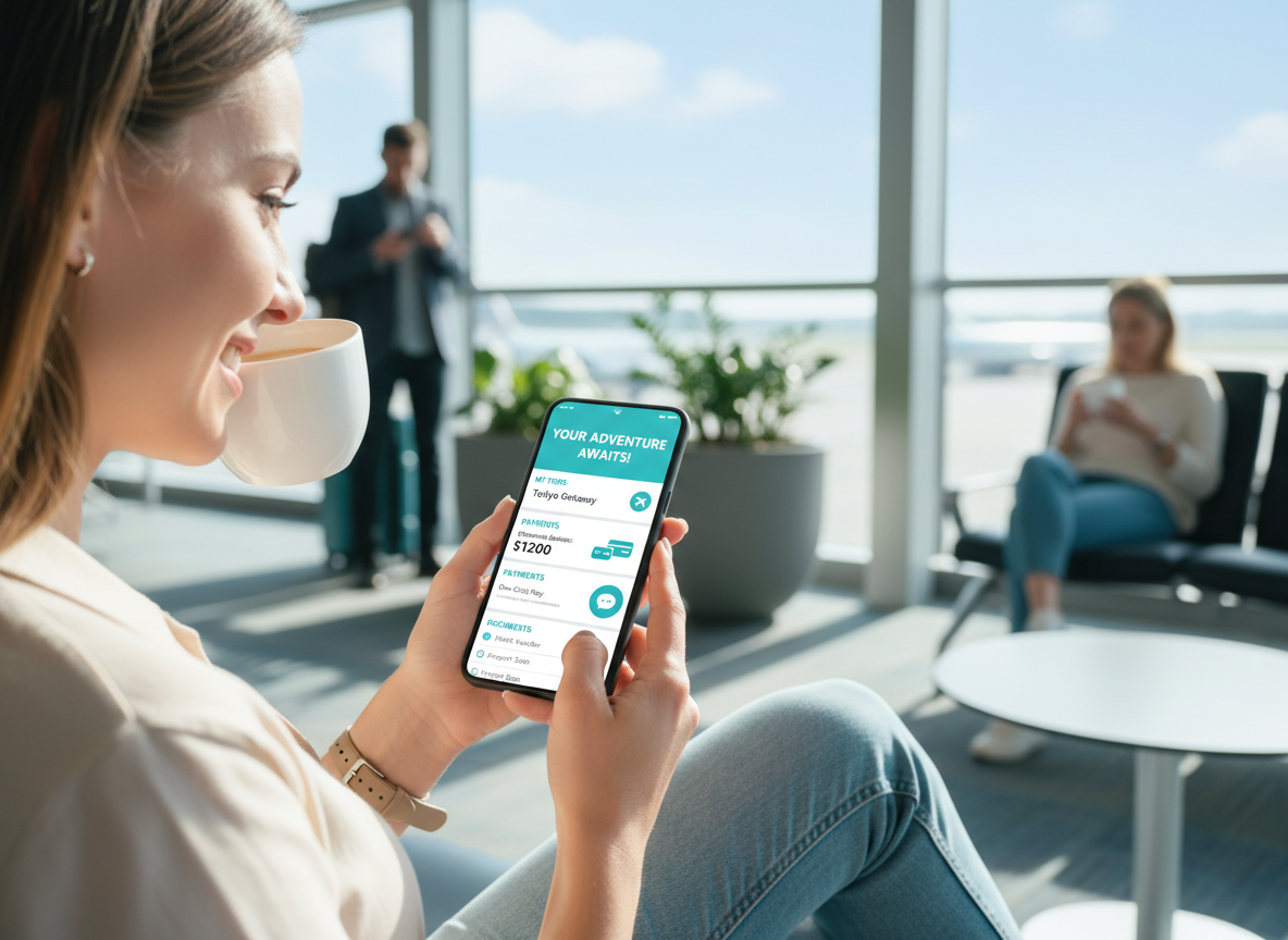 Travel agency team collaborating on CRM system